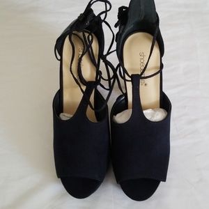 Navy Blue Sandals.